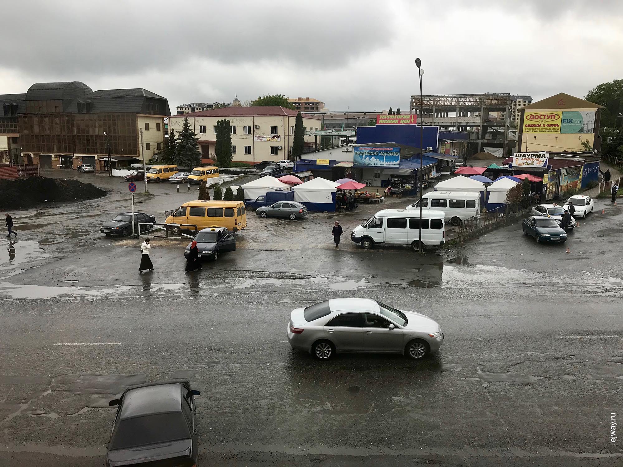 Россия, Назрань, Улицы, ejway.ru, площадь, грязь
