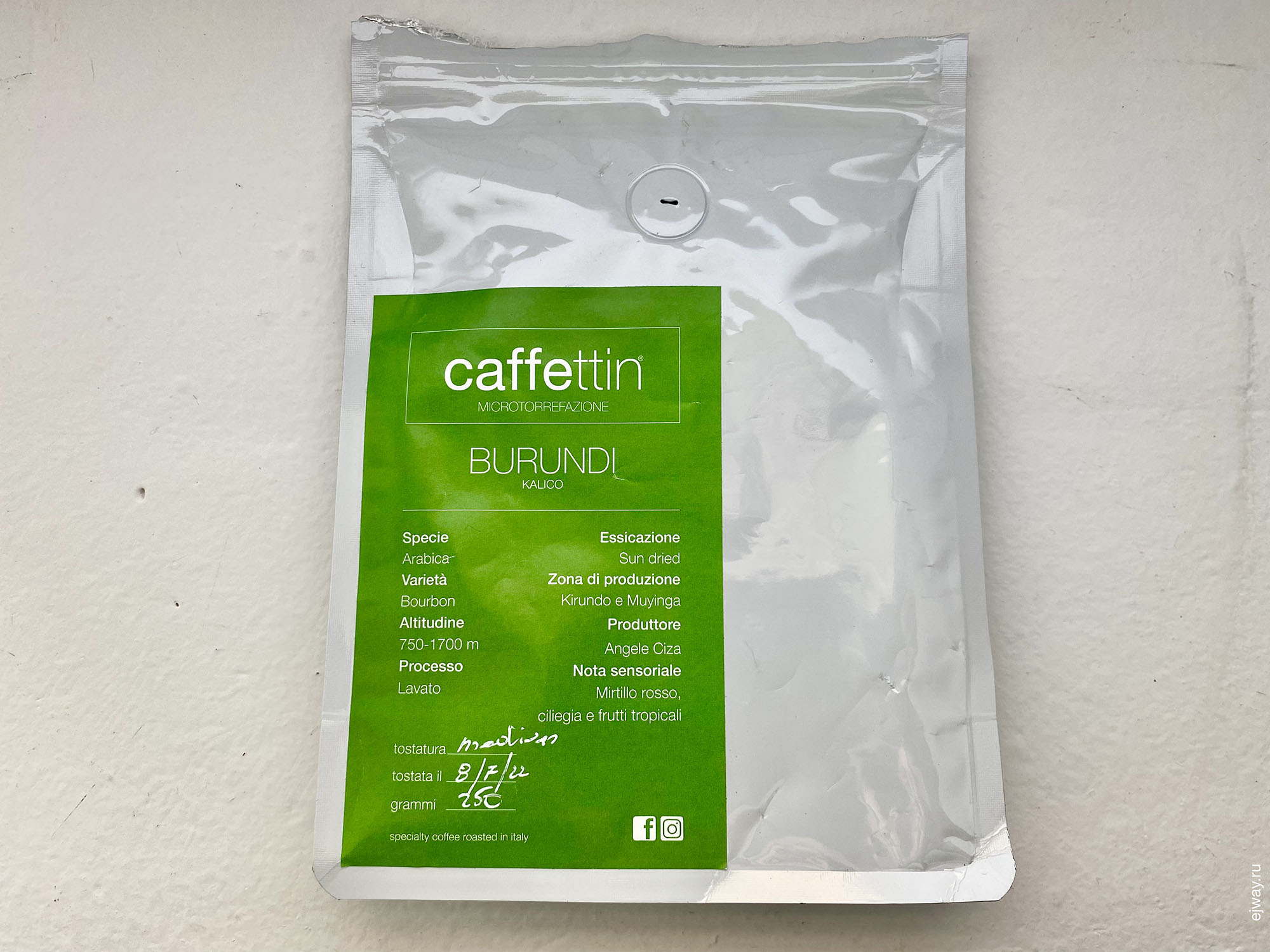 Италия, Канделю, кофе, ejway.ru, Burundi. Kalico. Caffettin