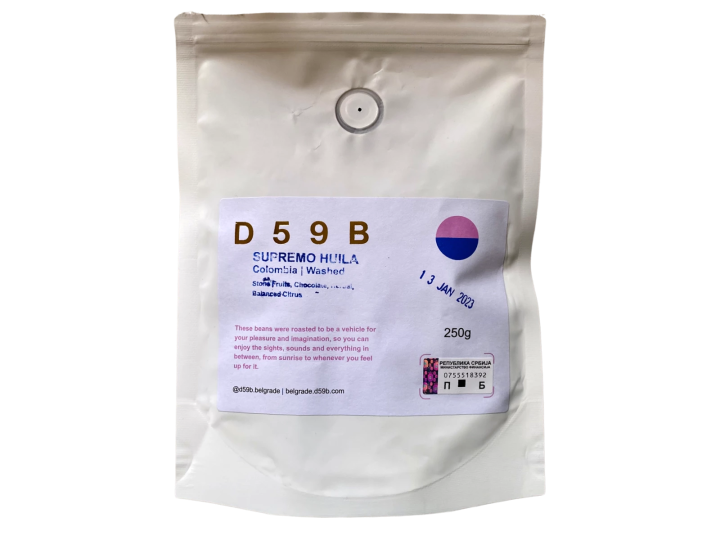Supremo Huila. Colombia. D59B