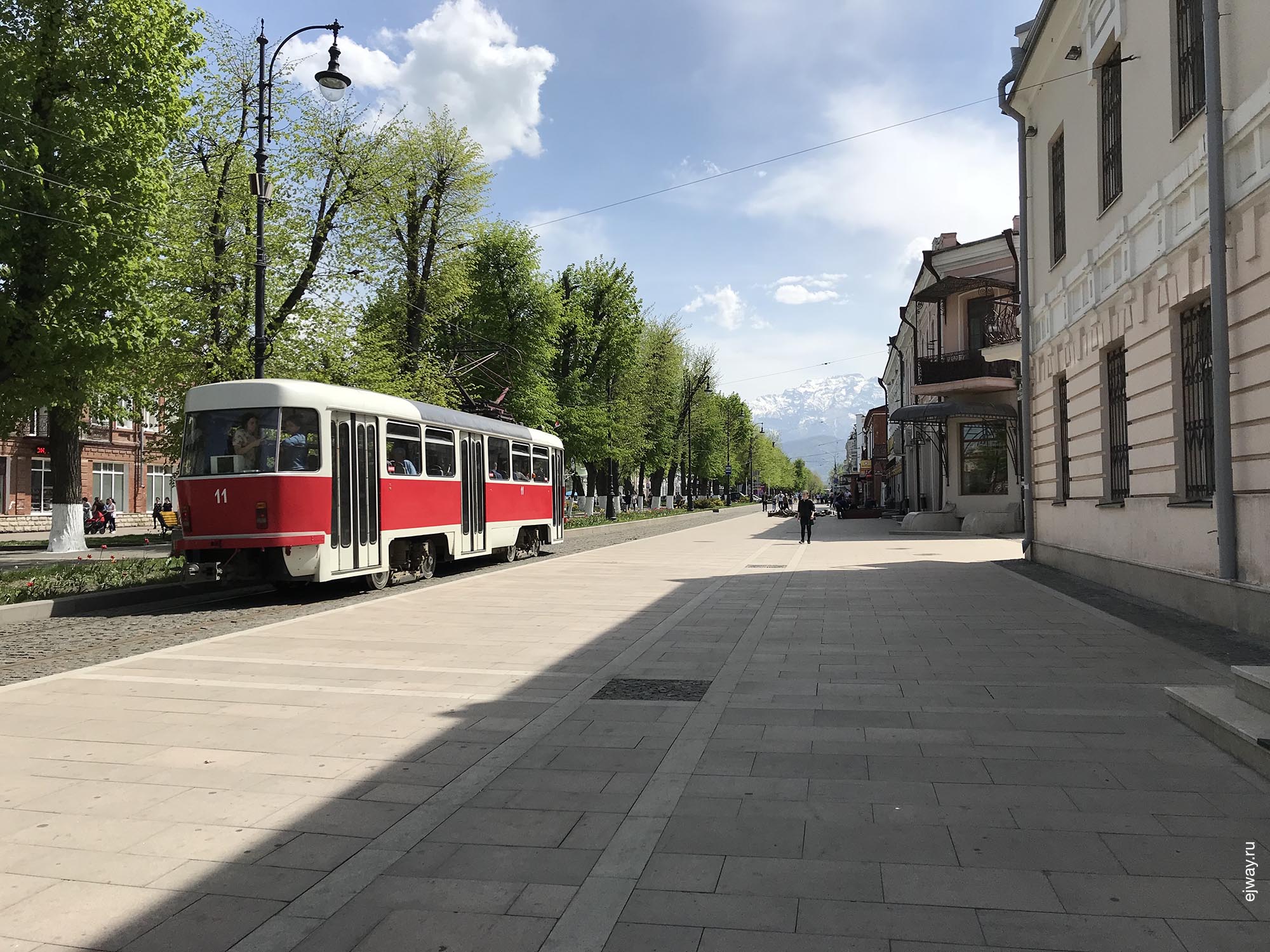 Россия, Владикавказ, Центр, ejway.ru, трамвай